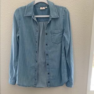 AG Adriano Goldschmied 100% cotton Light Blue Denim Shirt